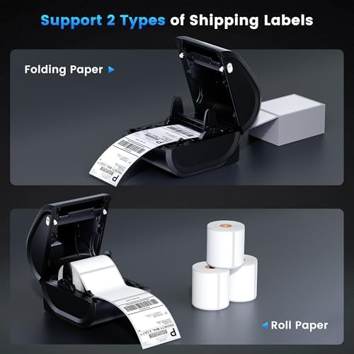 Phomemo Ethernet Thermal Label Printer 4x6, Bluetooth Shipping Label Printer for Small Business, Home, Office, 300DPI Wireless Thermal Printers Compatible with Ethernet/Bluetooth/USB, Etsy, USPS