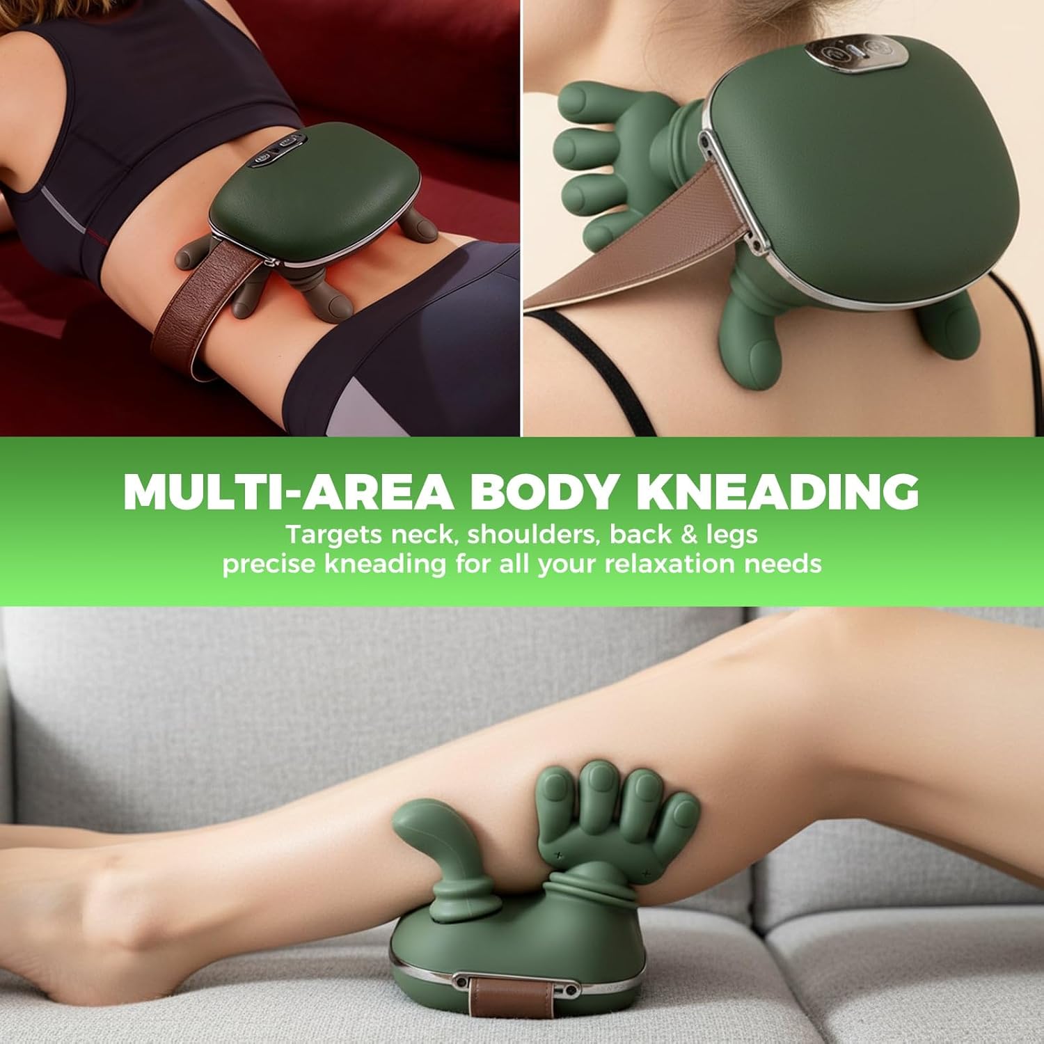 Shoulder and Neck Massager with Heat, 4D Bionic Heated Neck Massager with Fingers Simulates a Real Palm Massage for Pain Relief, Deep Tissue, Relaxation, Muscle Tension, Ideal Gift for Men and Women