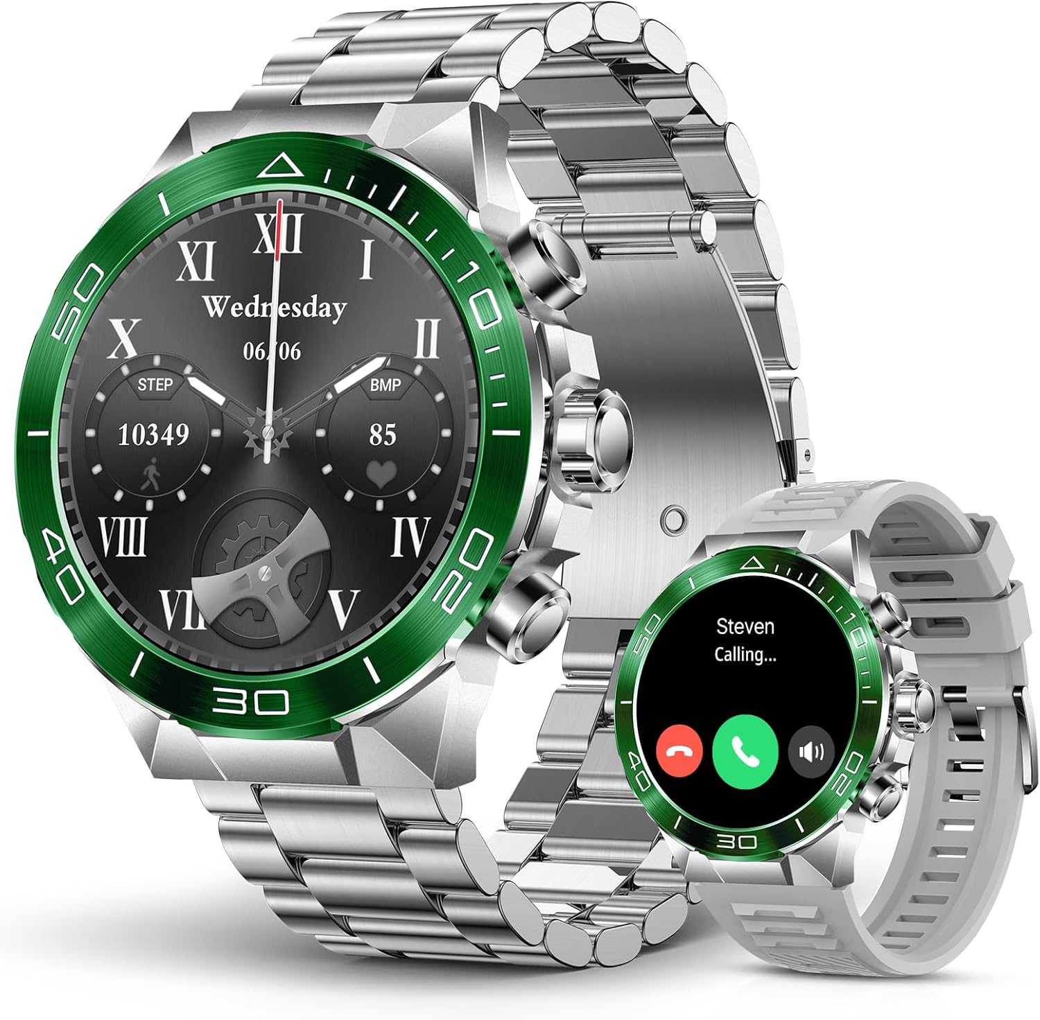 Silver+Green