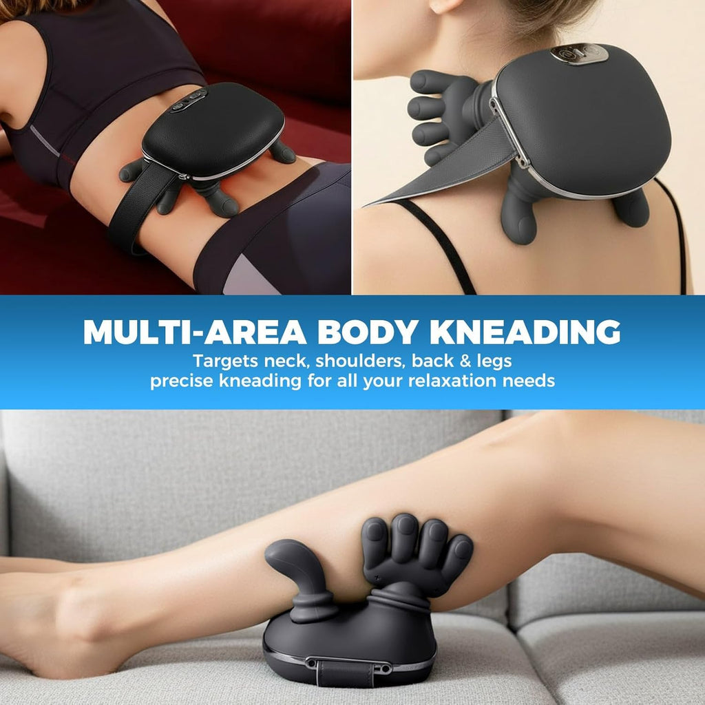 Shoulder and Neck Massager with Heat, 4D Bionic Heated Neck Massager with Fingers Simulates a Real Palm Massage for Pain Relief, Deep Tissue, Relaxation, Muscle Tension, Ideal Gift for Men and Women