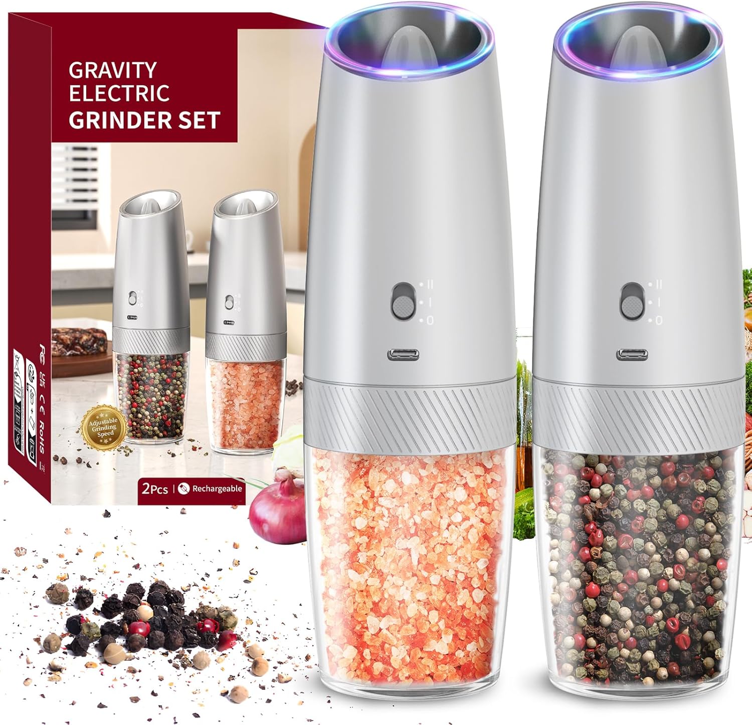 Rechargeable2 Speed-Silver Set