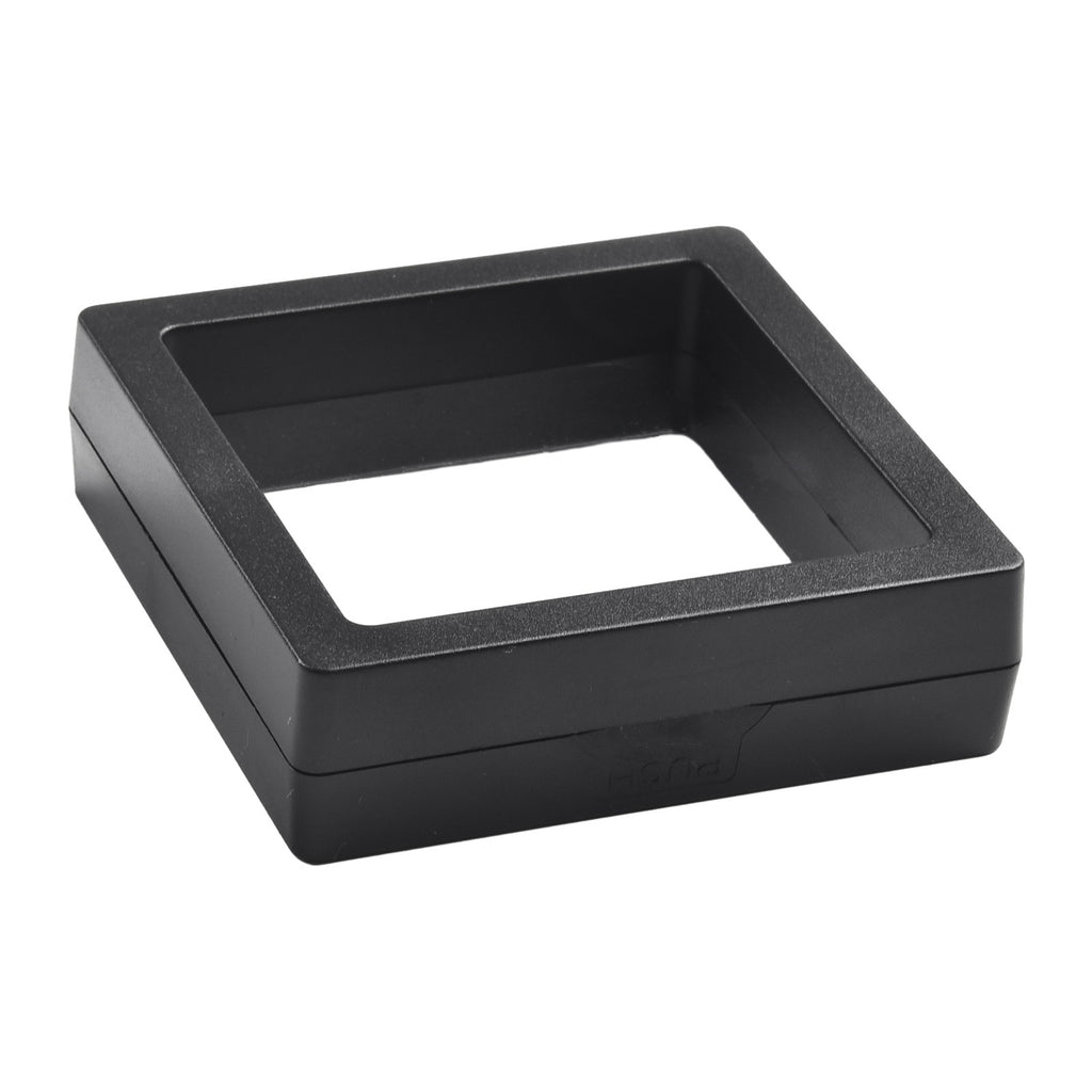 5/10pcs 3D Floating Frame Jewelry Ring Coin Display Stand Holder Storage Box Hou